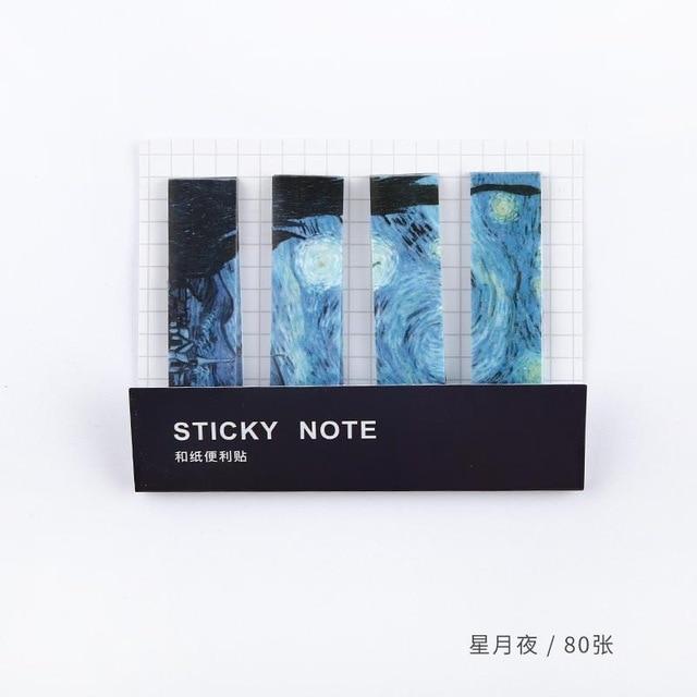 80 Sheets/pack Cute Sticky Notes Index Tab Flags Memo Pads