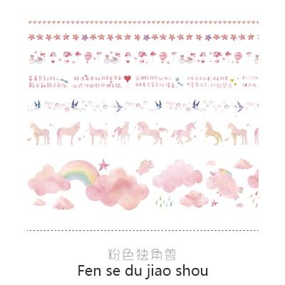 Cute Basic Color Washi Tape Bullet Journal Supplies
