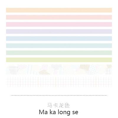 Cute Basic Color Washi Tape Bullet Journal Supplies