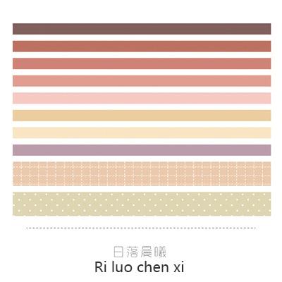 Cute Basic Color Washi Tape Bullet Journal Supplies