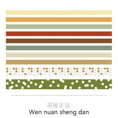 Cute Basic Color Washi Tape Bullet Journal Supplies