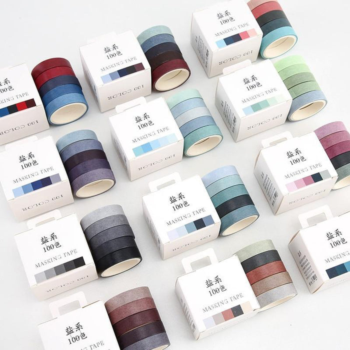 5pcs/lot Rainbow Washi Tape Set