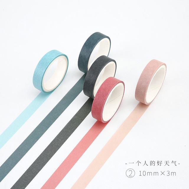 5pcs/lot Rainbow Washi Tape Set
