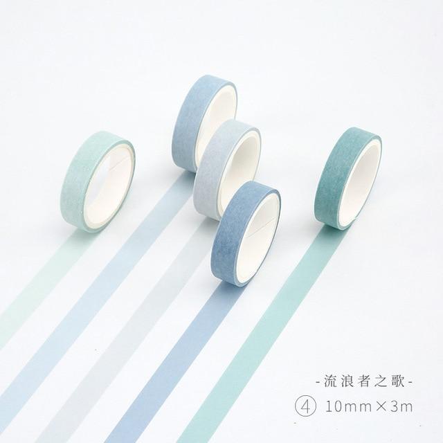 5pcs/lot Rainbow Washi Tape Set