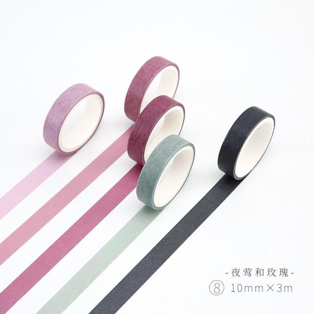5pcs/lot Rainbow Washi Tape Set