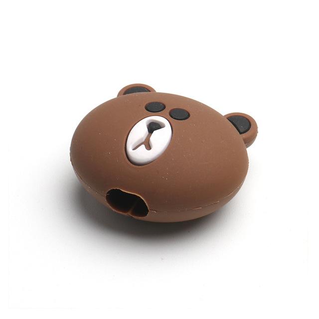 Cute Cartoon Animel Cable Protector For Iphone Usb cable Chompers Holder