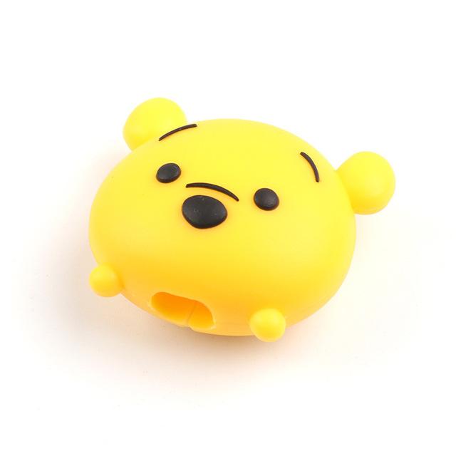 Cute Cartoon Animel Cable Protector For Iphone Usb cable Chompers Holder