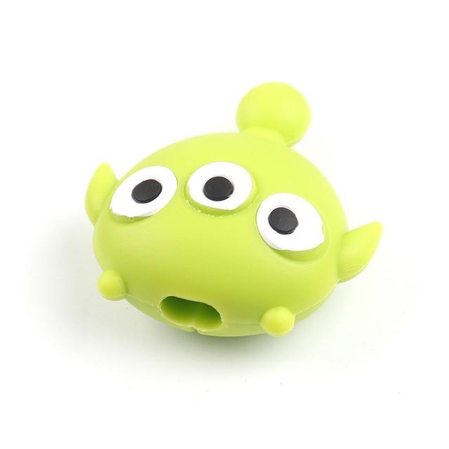 Cute Cartoon Animel Cable Protector For Iphone Usb cable Chompers Holder