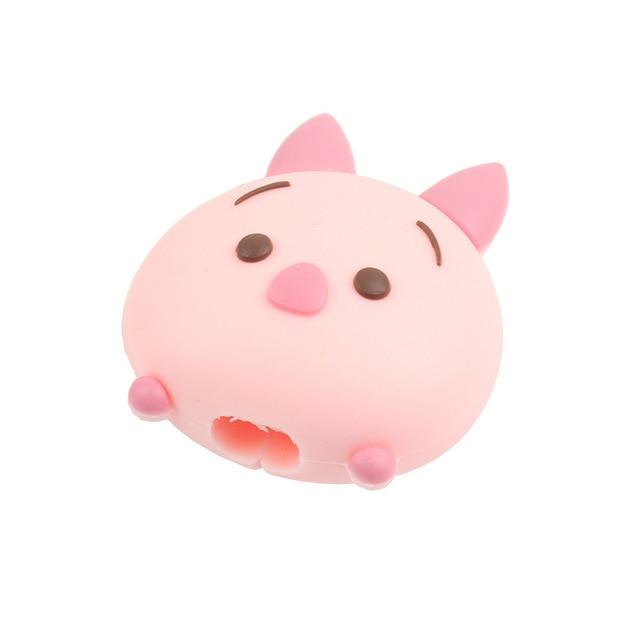 Cute Cartoon Animel Cable Protector For Iphone Usb cable Chompers Holder