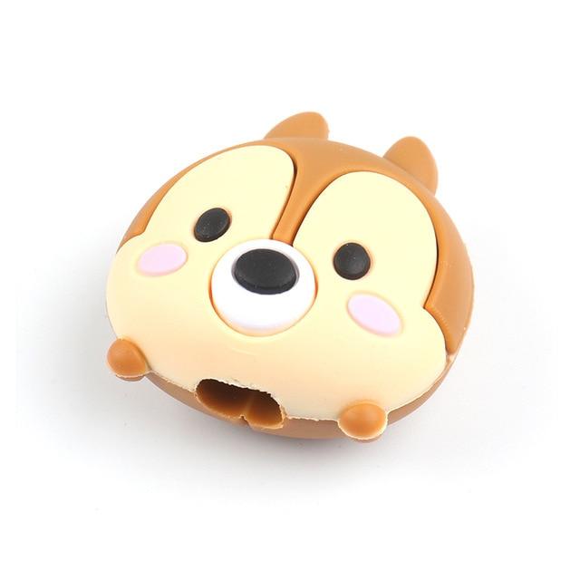Cute Cartoon Animel Cable Protector For Iphone Usb cable Chompers Holder