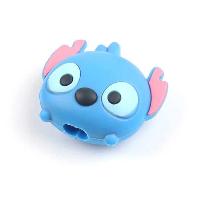 Cute Cartoon Animel Cable Protector For Iphone Usb cable Chompers Holder