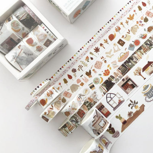 8 pcs/pack Bullet Journal Washi Tape