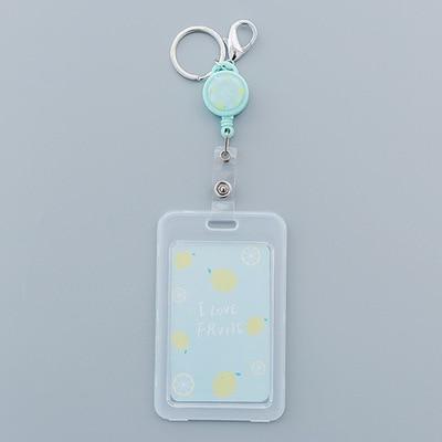Cute Cartoon Retractable Badge Card Holder