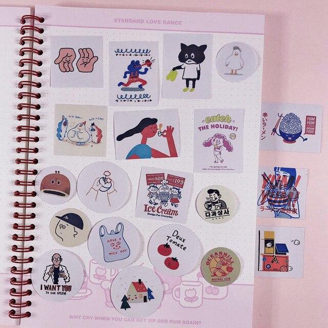 60PCS Vintage Cute Small Stickers