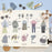60pcs Girl Forest Gesture Index Sticker