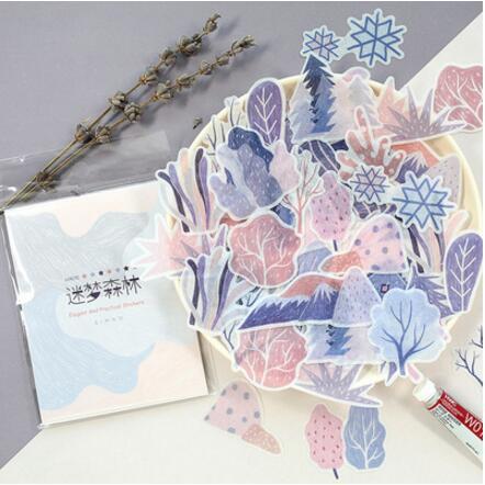 60pcs Girl Forest Gesture Index Sticker