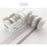Basic Color Cute Washi Tape Set 5pcs/set