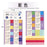 Cartoon Color Calendar Stickers 2019/2020