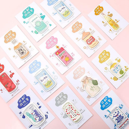 30 Sheets/pad Cute Milk Bottle Theme Sticky Note