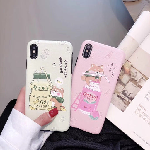 Peach Drink Phone Case for iPhone XS MAX, XR, X, 8, 7, 6S, 6 Plus