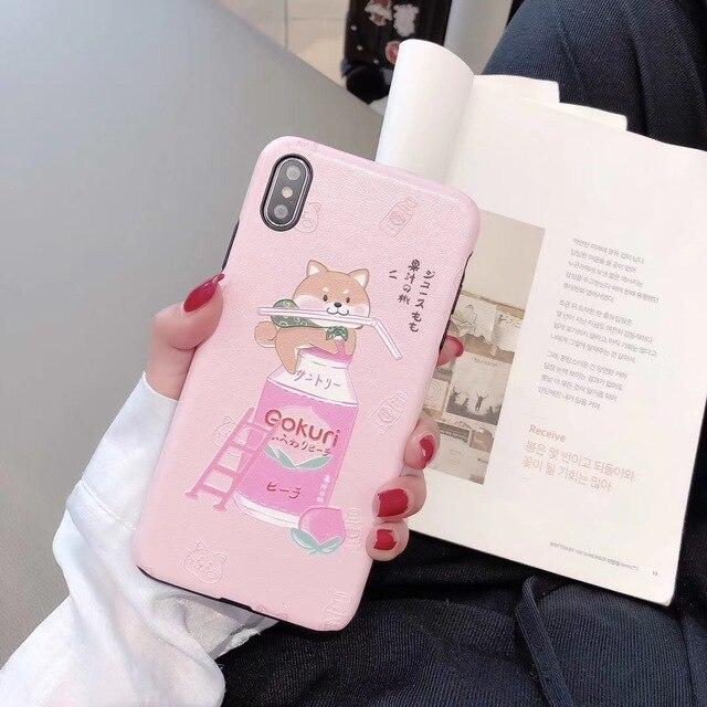 Peach Drink Phone Case for iPhone XS MAX, XR, X, 8, 7, 6S, 6 Plus