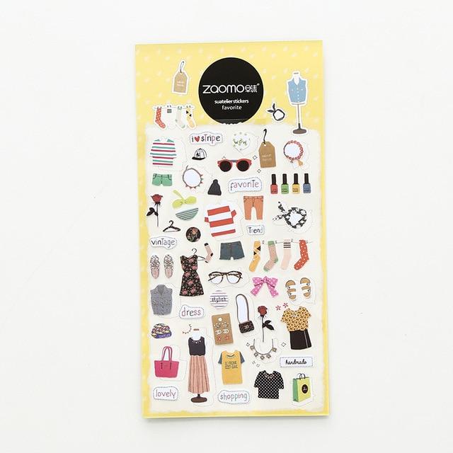 Cute Diary Korean Calendar Decorative Stickers