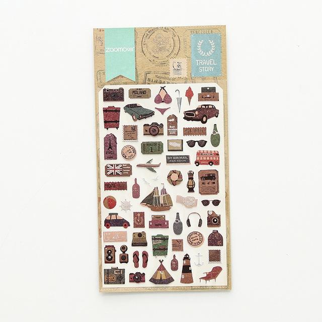 Cute Diary Korean Calendar Decorative Stickers