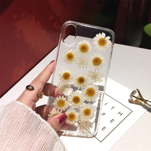 Dried Real Flower Handmade Pressed Phone Cases For iPhone 11 Pro Max, X, XS Max, XR, 6, 6S, 7, 8 Plus