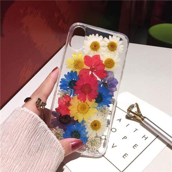Dried Real Flower Handmade Pressed Phone Cases For iPhone 11 Pro Max, X, XS Max, XR, 6, 6S, 7, 8 Plus