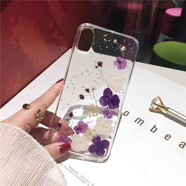 Dried Real Flower Handmade Pressed Phone Cases For iPhone 11 Pro Max, X, XS Max, XR, 6, 6S, 7, 8 Plus