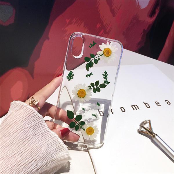 Dried Real Flower Handmade Pressed Phone Cases For iPhone 11 Pro Max, X, XS Max, XR, 6, 6S, 7, 8 Plus