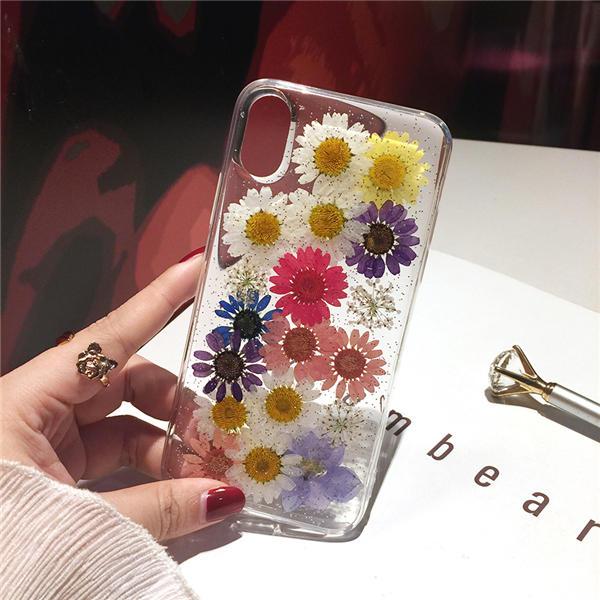 Dried Real Flower Handmade Pressed Phone Cases For iPhone 11 Pro Max, X, XS Max, XR, 6, 6S, 7, 8 Plus