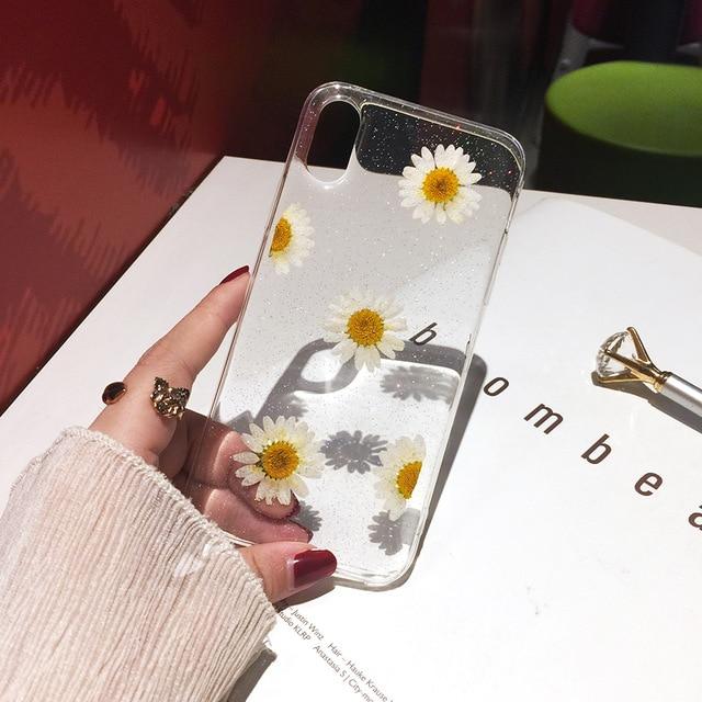 Dried Real Flower Handmade Pressed Phone Cases For iPhone 11 Pro Max, X, XS Max, XR, 6, 6S, 7, 8 Plus