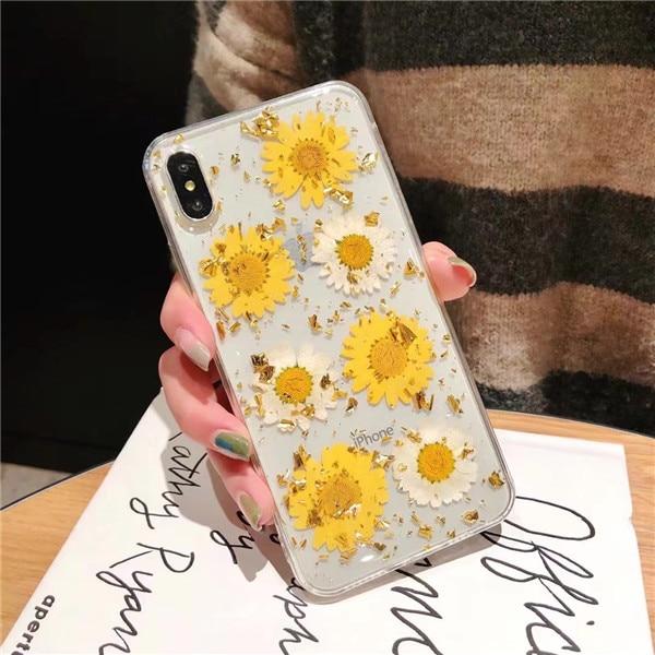 Dried Real Flower Handmade Pressed Phone Cases For iPhone 11 Pro Max, X, XS Max, XR, 6, 6S, 7, 8 Plus