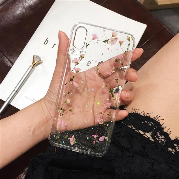 Dried Real Flower Handmade Pressed Phone Cases For iPhone 11 Pro Max, X, XS Max, XR, 6, 6S, 7, 8 Plus