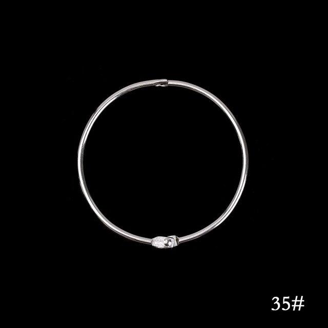 10Pcs/Lot Metal Loose Leaf Book Binder Rings
