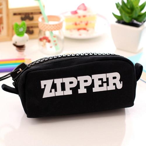 Korean Big Zipper Pencil Bag