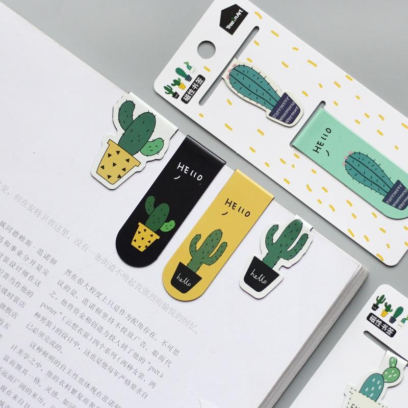 Cactus Magnetic Bookmarks Paper Clip