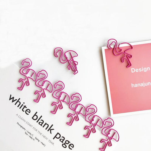12Pcs/lot Beautiful Flamingo Paper Clip