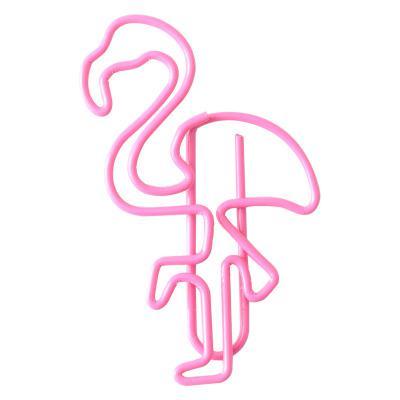 12Pcs/lot Beautiful Flamingo Paper Clip