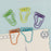 12 PCS/1 Pack Foot Shape Paper Clips