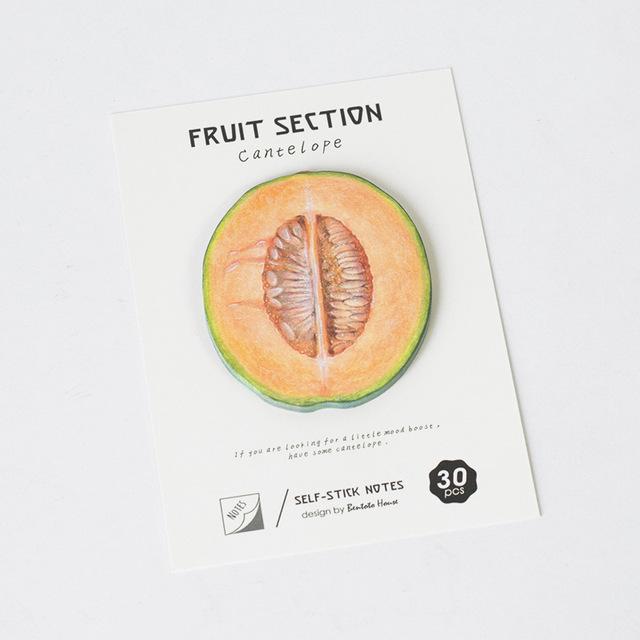 4 Style Tropical Fruits Memo Pad
