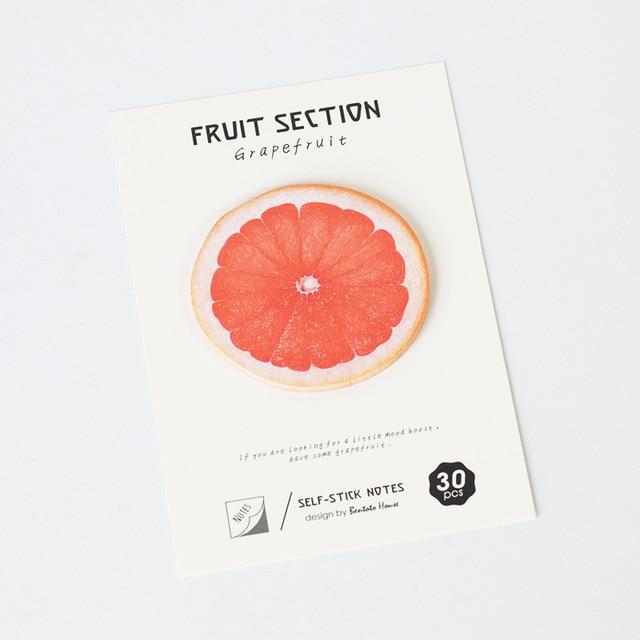 4 Style Tropical Fruits Memo Pad