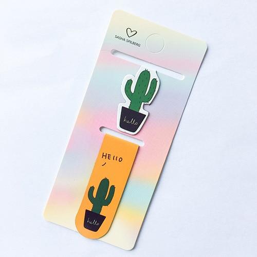 Cactus Magnetic Bookmarks Paper Clip