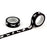 1X 15mmx10m Black and White Japanese Washi Tape
