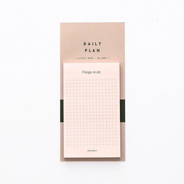 Plan Kraft Paper Sticky Notes