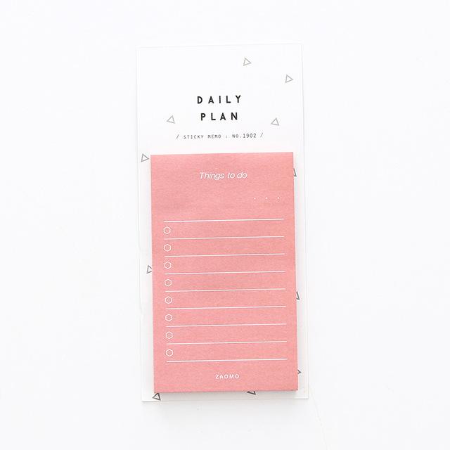 Plan Kraft Paper Sticky Notes