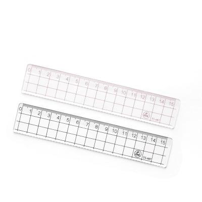 2pcs 15cm 18cm 20cm Transparent Simple Ruler