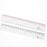 2pcs 15cm 18cm 20cm Transparent Simple Ruler