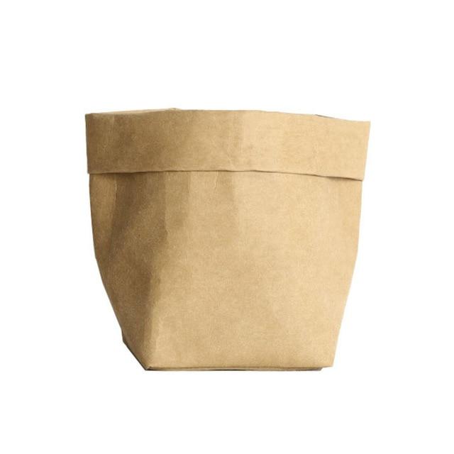 Planter Pot Washable Kraft Paper Flowerpot